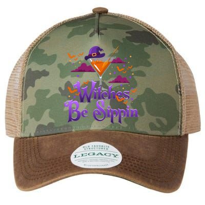 Witches Be Sippin Funny Xmas Gift Legacy Tie Dye Trucker Hat