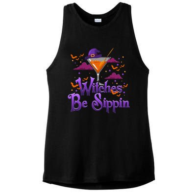 Witches Be Sippin Funny Xmas Gift Ladies PosiCharge Tri-Blend Wicking Tank