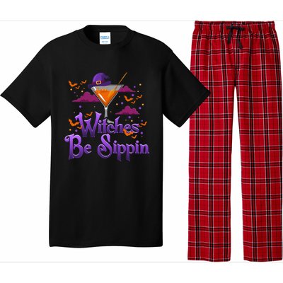 Witches Be Sippin Funny Xmas Gift Pajama Set