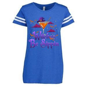 Witches Be Sippin Funny Xmas Gift Enza Ladies Jersey Football T-Shirt