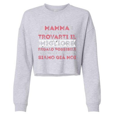 World's Best Son Daughter Women's Mother's Day Cropped Pullover Crew