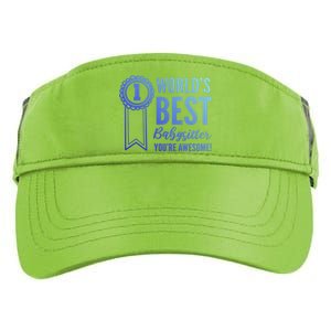 World's Best Sitter! Caregiver Gift Adult Drive Performance Visor