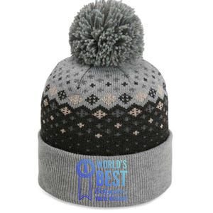 World's Best Sitter! Caregiver Gift The Baniff Cuffed Pom Beanie