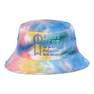 World's Best Sitter! Caregiver Gift Tie Dye Newport Bucket Hat