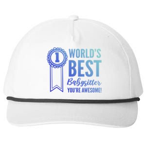 World's Best Sitter! Caregiver Gift Snapback Five-Panel Rope Hat