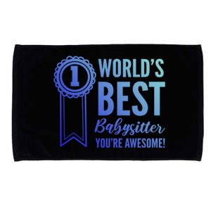 World's Best Sitter! Caregiver Gift Microfiber Hand Towel