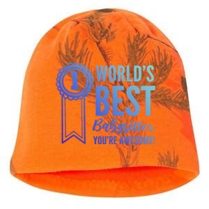 World's Best Sitter! Caregiver Gift Kati - Camo Knit Beanie