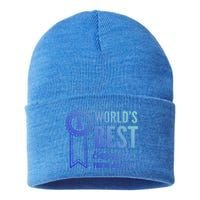 World's Best Sitter! Caregiver Gift Sustainable Knit Beanie