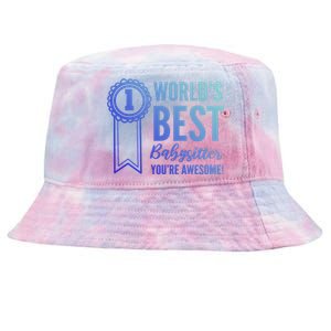 World's Best Sitter! Caregiver Gift Tie-Dyed Bucket Hat