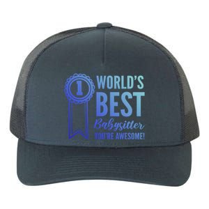 World's Best Sitter! Caregiver Gift Yupoong Adult 5-Panel Trucker Hat