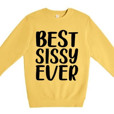 Wo Best Sissy Ever Colorful Gift Mother's Day Gift Premium Crewneck Sweatshirt