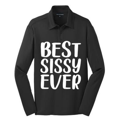 Wo Best Sissy Ever Colorful Gift Mother's Day Gift Silk Touch Performance Long Sleeve Polo