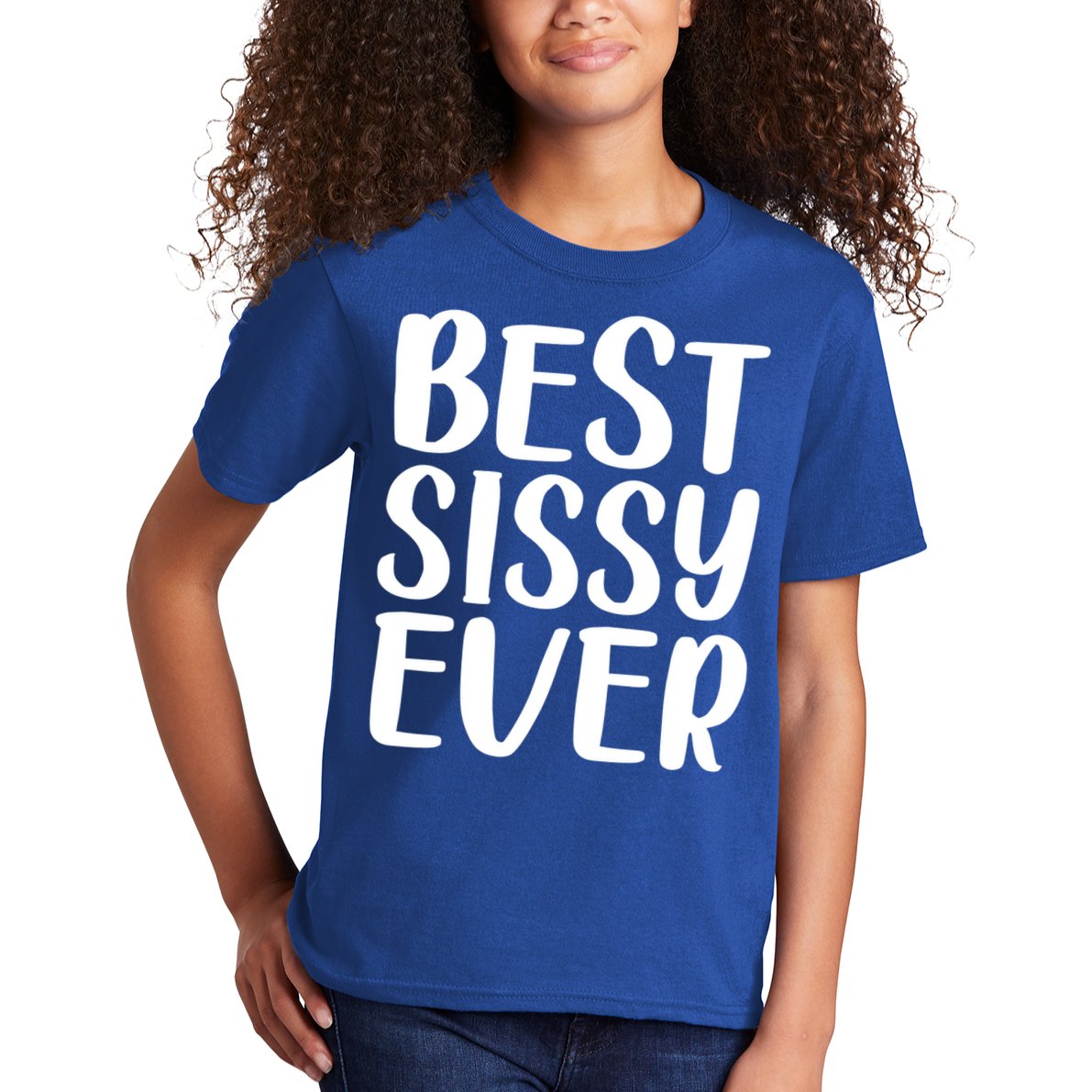Wo Best Sissy Ever Colorful Gift Mother's Day Gift Kids T-Shirt