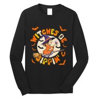 Witches Be Sippin Halloween Holiday Funny Spooky Ghost Long Sleeve Shirt