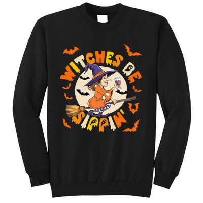 Witches Be Sippin Halloween Holiday Funny Spooky Ghost Sweatshirt