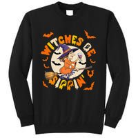 Witches Be Sippin Halloween Holiday Funny Spooky Ghost Tall Sweatshirt