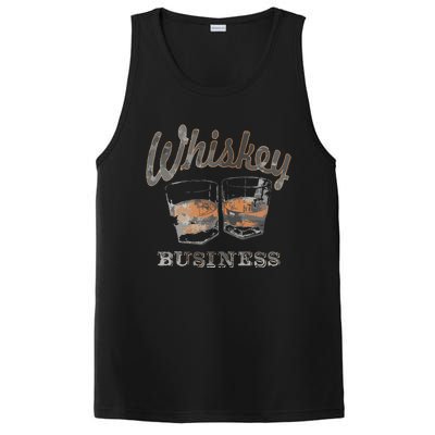 Whiskey Business Shot Glasses Vintage Retro Graphic PosiCharge Competitor Tank