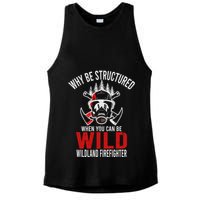 Why Be Structured When You Can Be Wild Wildland Fire Gift Ladies PosiCharge Tri-Blend Wicking Tank