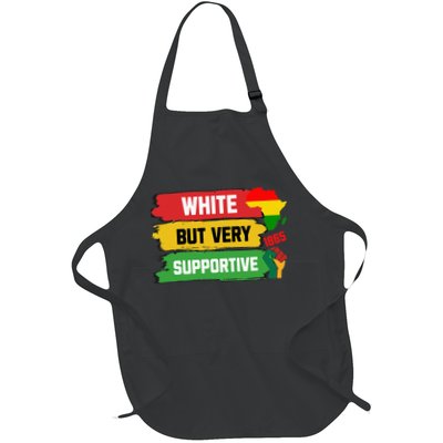 White But Supportive Ally Black History Month Juneteenth Apron