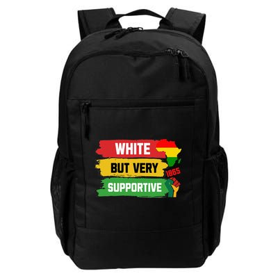 White But Supportive Ally Black History Month Juneteenth Backpack