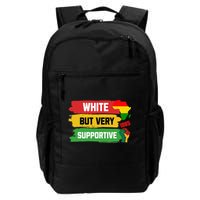 White But Supportive Ally Black History Month Juneteenth Backpack