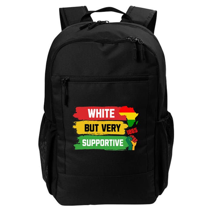 White But Supportive Ally Black History Month Juneteenth Backpack
