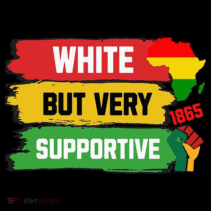 White But Supportive Ally Black History Month Juneteenth Flatbill Hat