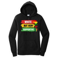 White But Supportive Ally Black History Month Juneteenth Women's Pullover Hoodie