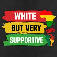 White But Supportive Ally Black History Month Juneteenth Premium Pullover Hoodie