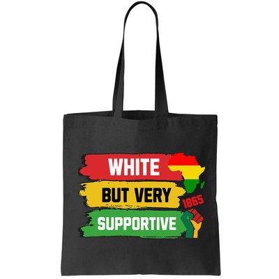 White But Supportive Ally Black History Month Juneteenth Bag