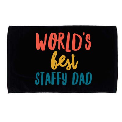 World&X27;S Best Staffy Dad Microfiber Hand Towel