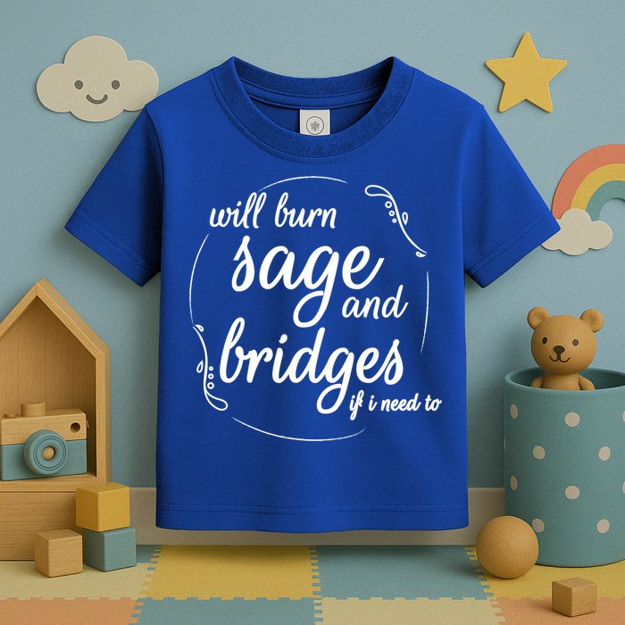 Will Burn Sage And Bridges If I Need To Gift Toddler T-Shirt