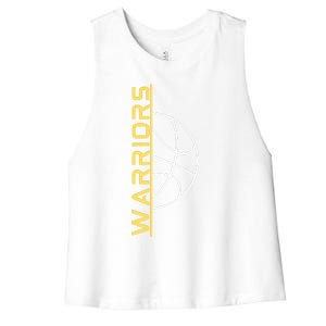 Warriors Basketball Shirt For Fan Women's Racerback Cropped Tank