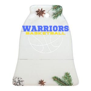 Warriors Basketball Shirt For Fan Supporter Ceramic Bell Ornament