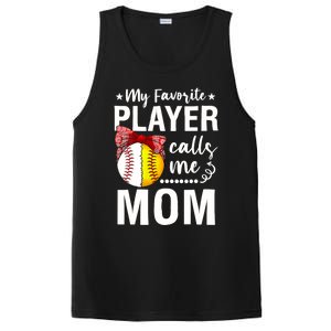 Wo Baseball Softball My Favorite Player Calls Me Mom Mother Day PosiCharge Competitor Tank