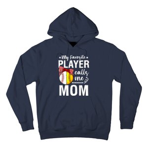 Wo Baseball Softball My Favorite Player Calls Me Mom Mother Day Hoodie