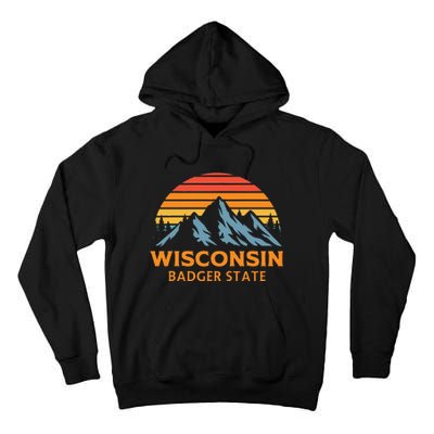 Wisconsin Badger State Tall Hoodie