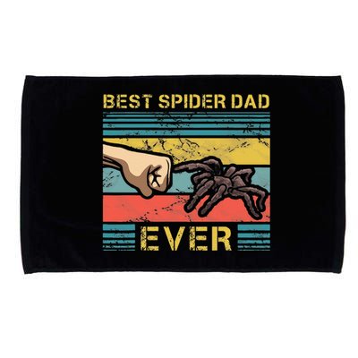 Worlds Best Spider Dad Funny Spider Animal Enthusiast Microfiber Hand Towel