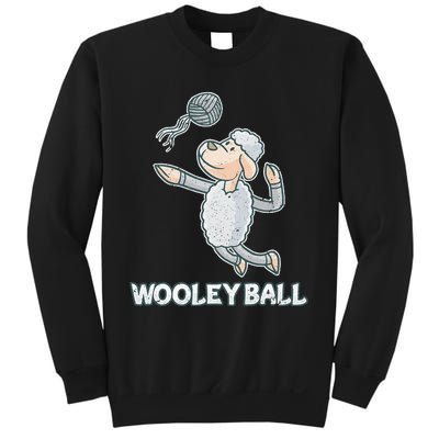 Wooley Ball Sheep Playing Volleyball Wool Lamb Farm Famer Sweatshirt