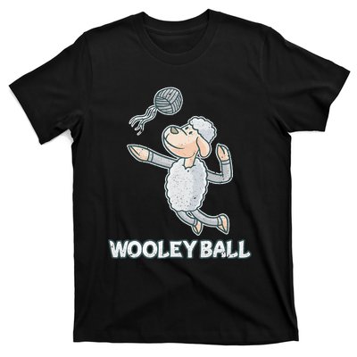 Wooley Ball Sheep Playing Volleyball Wool Lamb Farm Famer T-Shirt