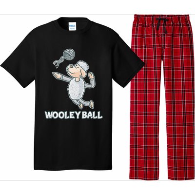 Wooley Ball Sheep Playing Volleyball Wool Lamb Farm Famer Pajama Set