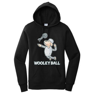 Wooley Ball Sheep Playing Volleyball Wool Lamb Farm Famer Women's Pullover Hoodie