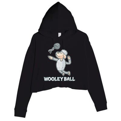 Wooley Ball Sheep Playing Volleyball Wool Lamb Farm Famer Crop Fleece Hoodie