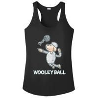 Wooley Ball Sheep Playing Volleyball Wool Lamb Farm Famer Ladies PosiCharge Competitor Racerback Tank