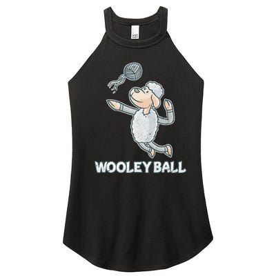 Wooley Ball Sheep Playing Volleyball Wool Lamb Farm Famer Women's Perfect Tri Rocker Tank