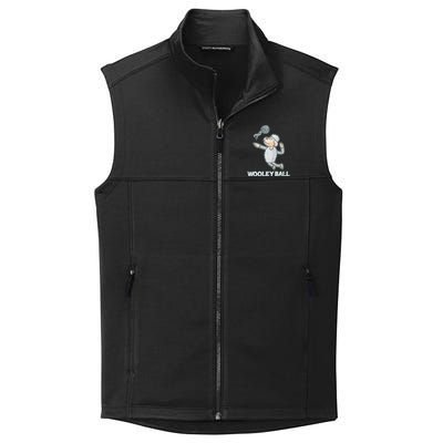 Wooley Ball Sheep Playing Volleyball Wool Lamb Farm Famer Collective Smooth Fleece Vest