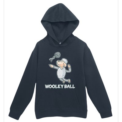 Wooley Ball Sheep Playing Volleyball Wool Lamb Farm Famer Urban Pullover Hoodie