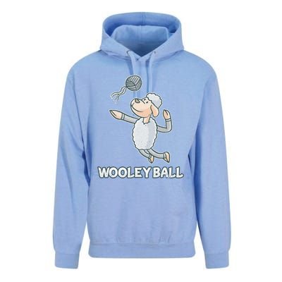 Wooley Ball Sheep Playing Volleyball Wool Lamb Farm Famer Unisex Surf Hoodie