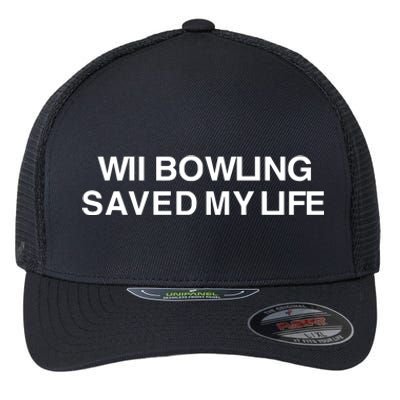 Wii Bowling Saved My Life Flexfit Unipanel Trucker Cap