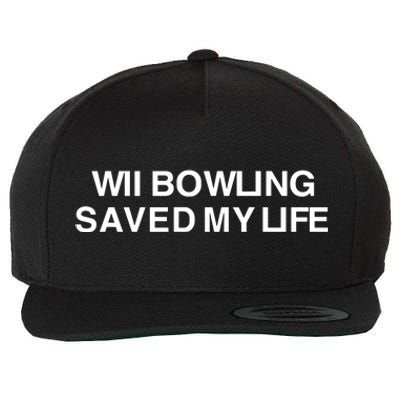 Wii Bowling Saved My Life Wool Snapback Cap